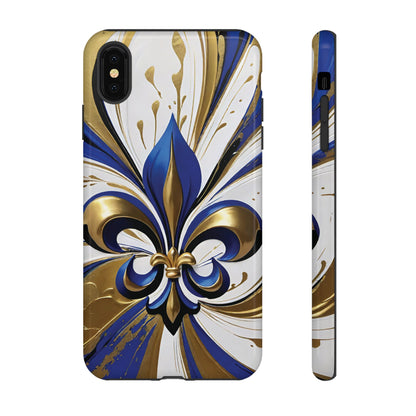 Blue and Gold Fleur-de-Lis 02