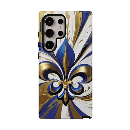 Blue and Gold Fleur-de-Lis 02