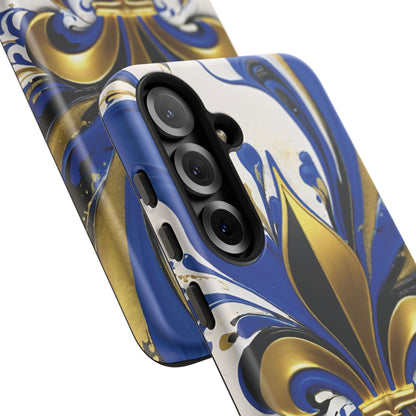 Blue and Gold Fleur-de-Lis 01