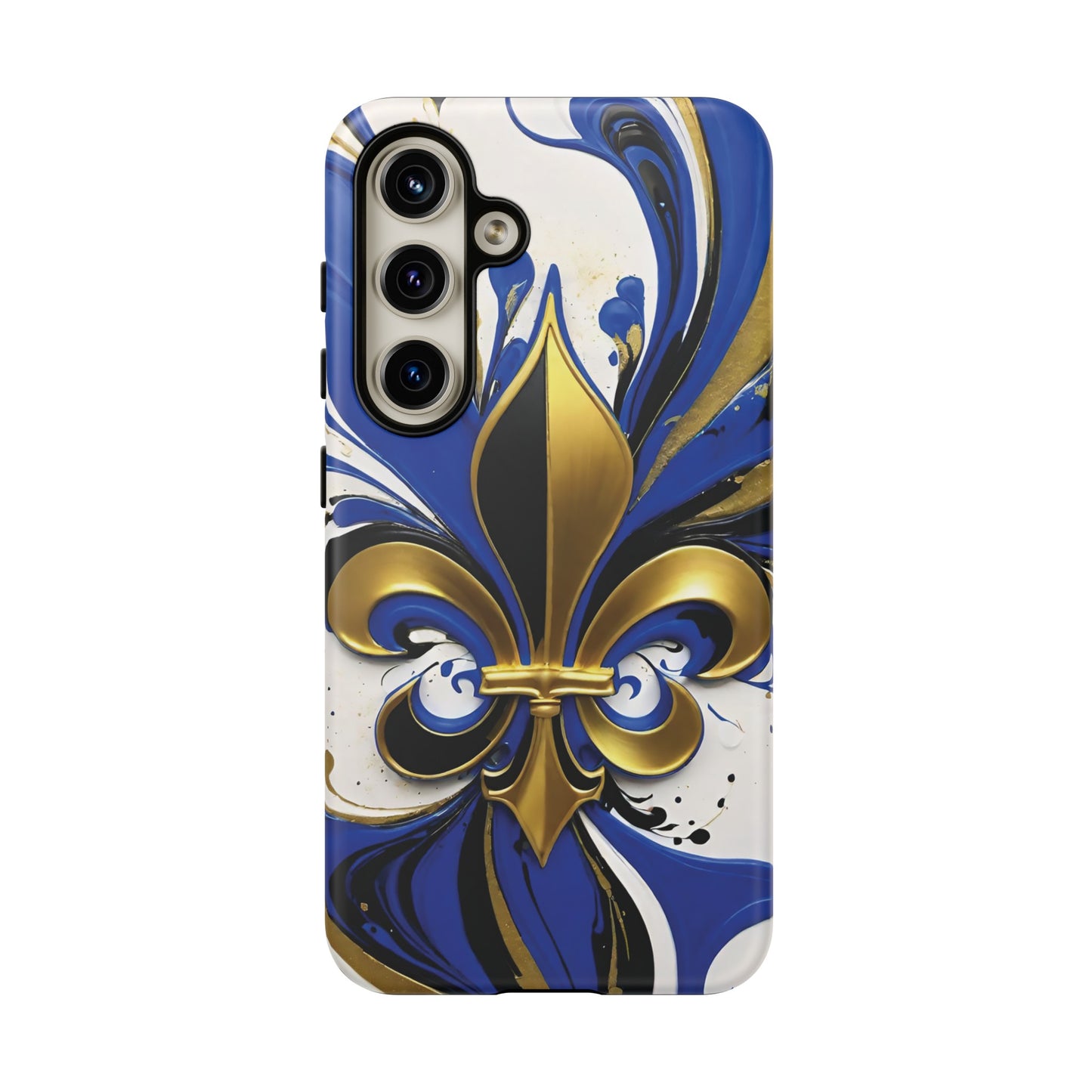 Blue and Gold Fleur-de-Lis 01