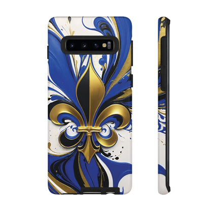 Blue and Gold Fleur-de-Lis 01