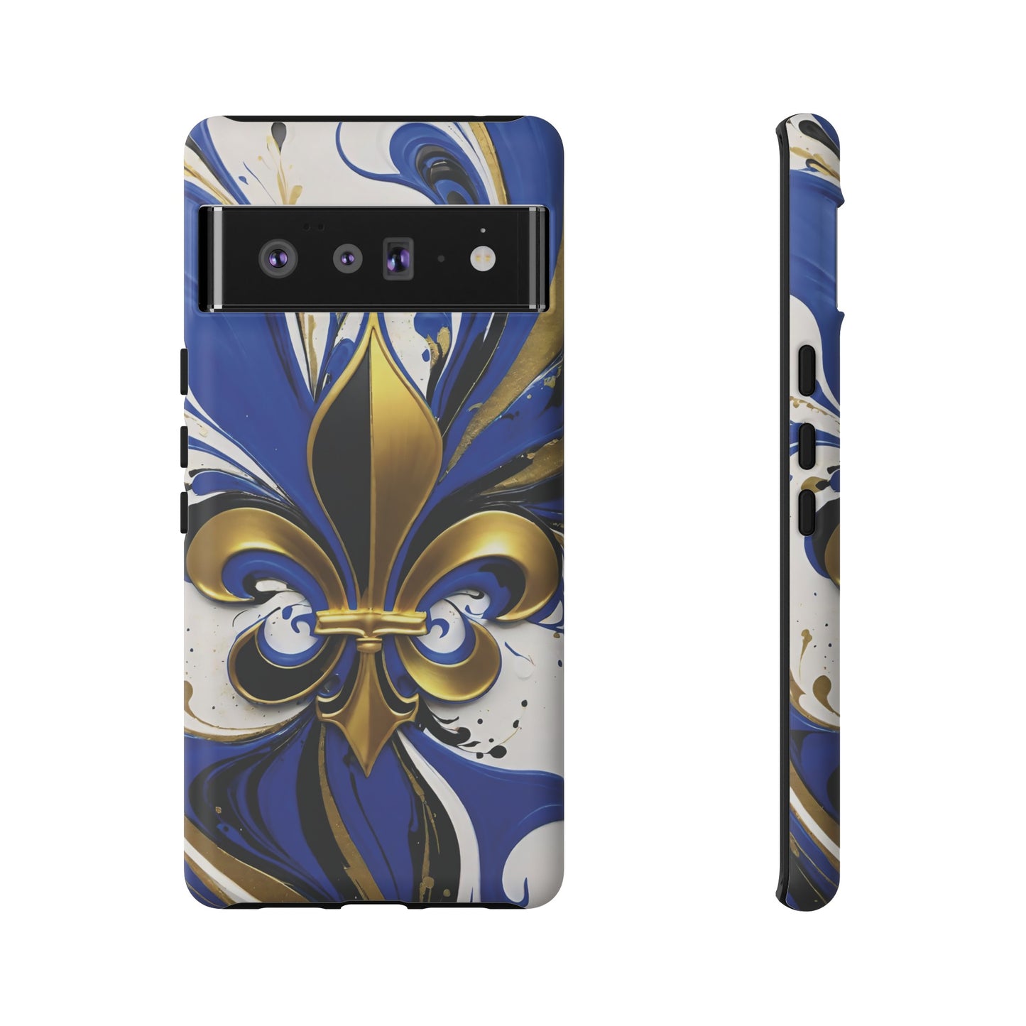 Blue and Gold Fleur-de-Lis 01