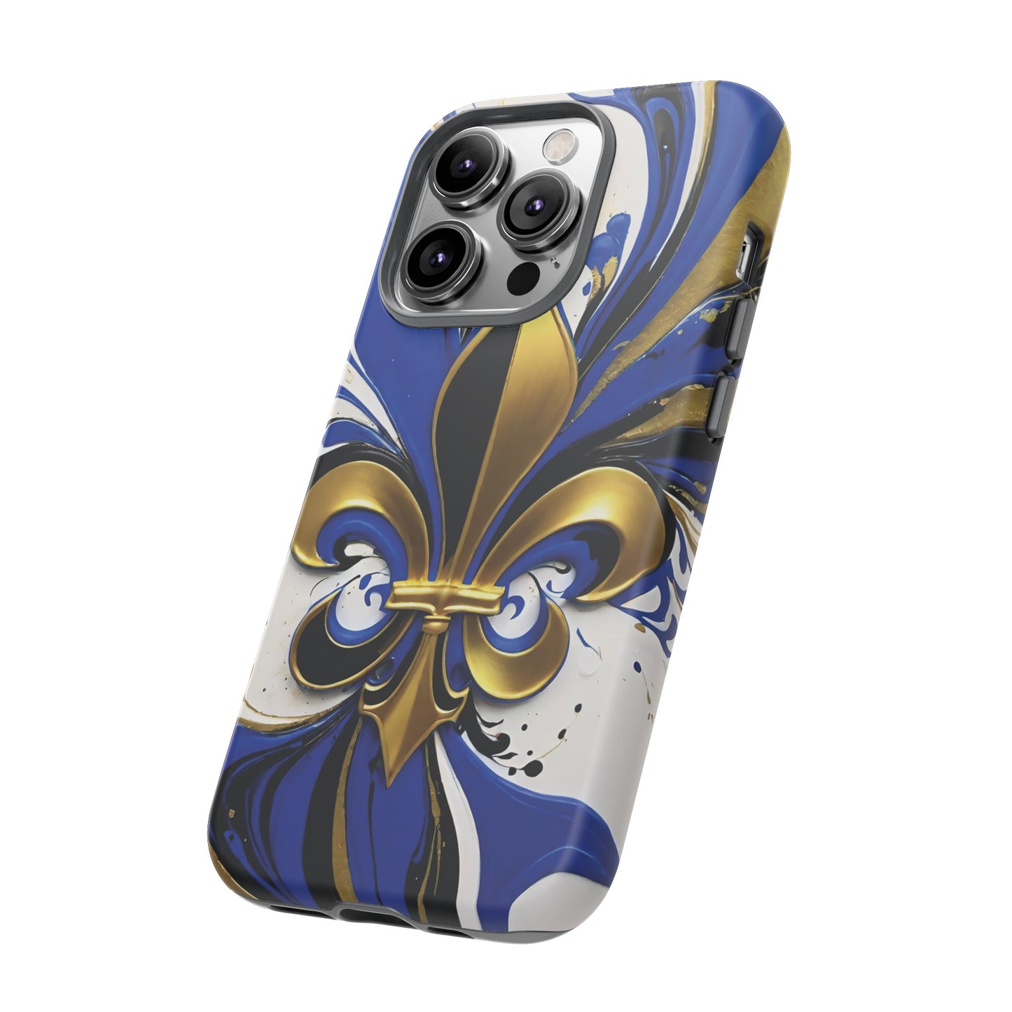 Blue and Gold Fleur-de-Lis 01