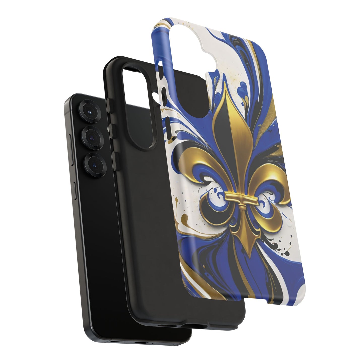Blue and Gold Fleur-de-Lis 01
