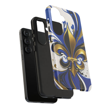Blue and Gold Fleur-de-Lis 01