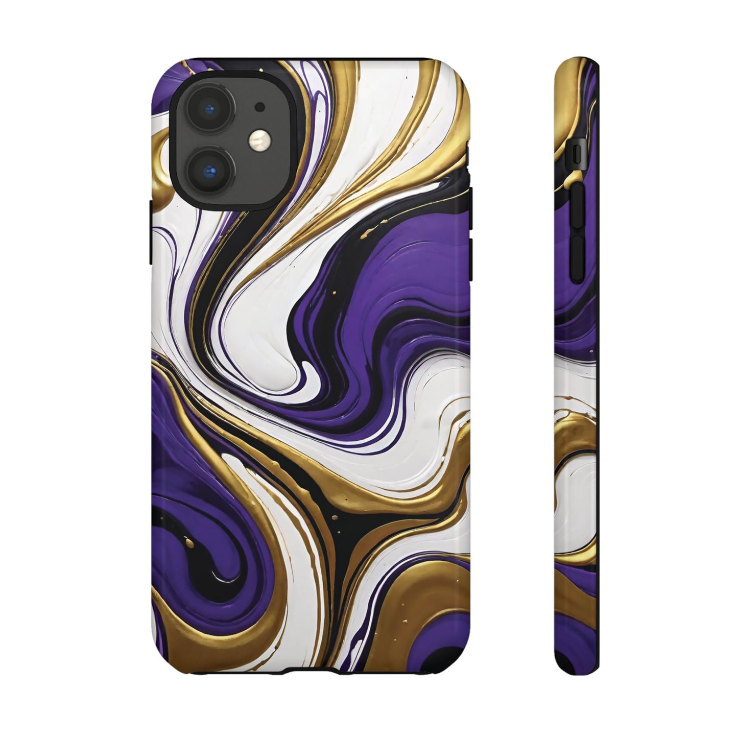 Purple and Gold Swirl 02