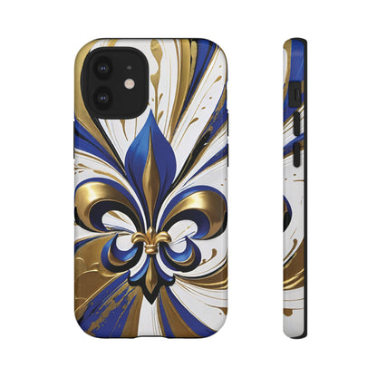 Blue and Gold Fleur-de-Lis 02