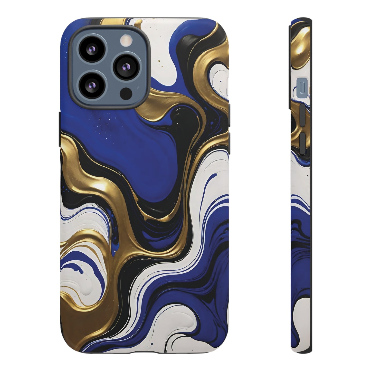 Blue and Gold Swirl 03