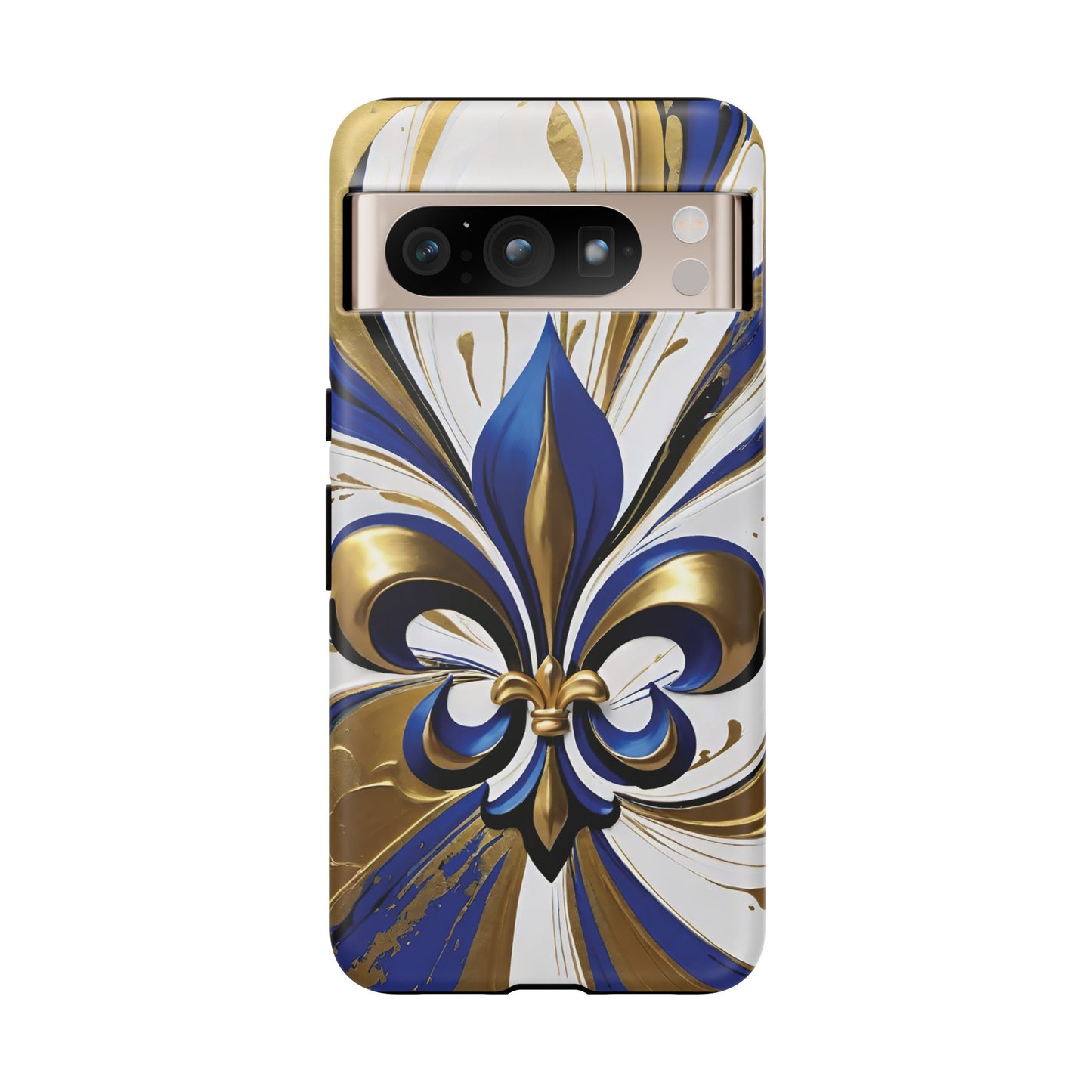 Blue and Gold Fleur-de-Lis 02