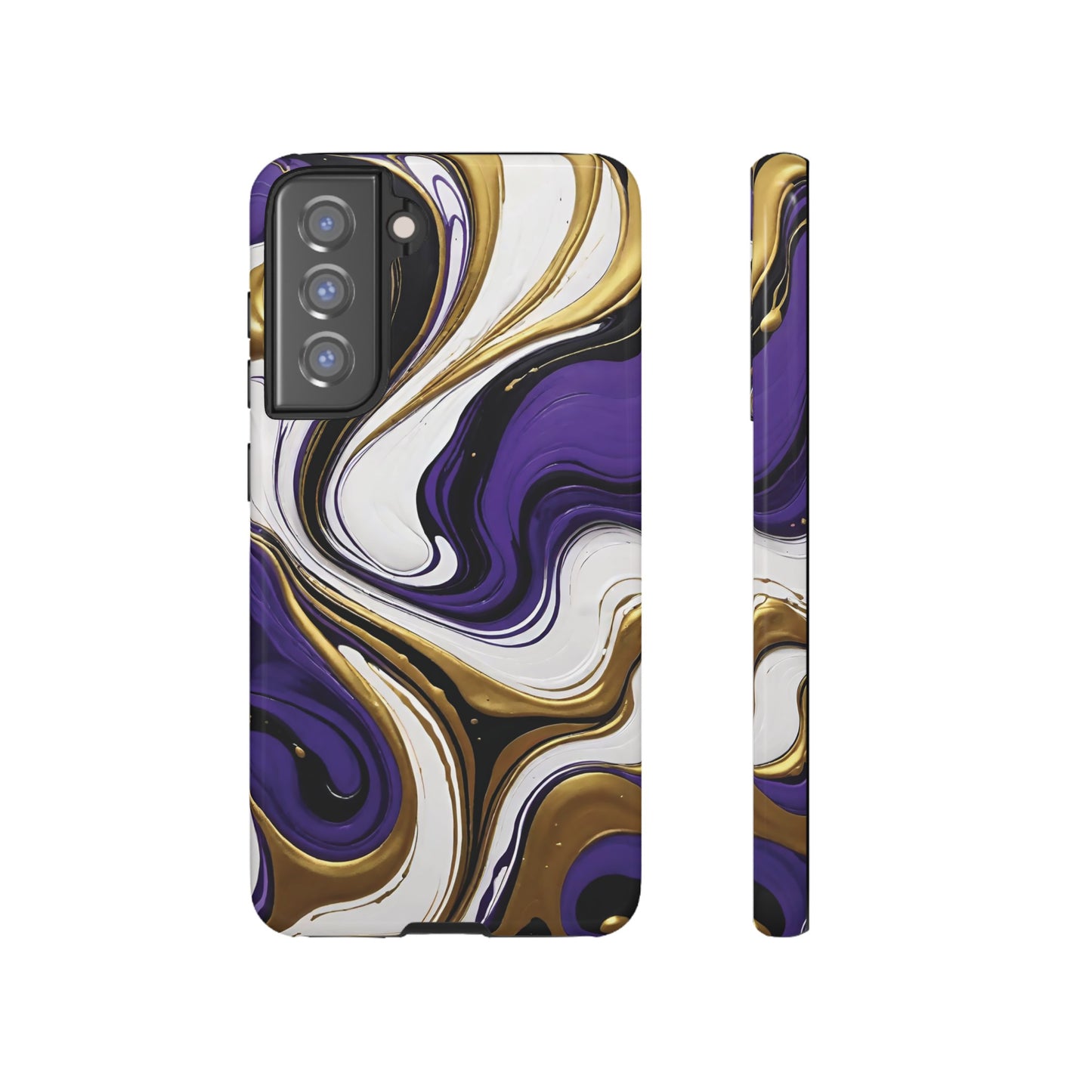 Purple and Gold Swirl 02