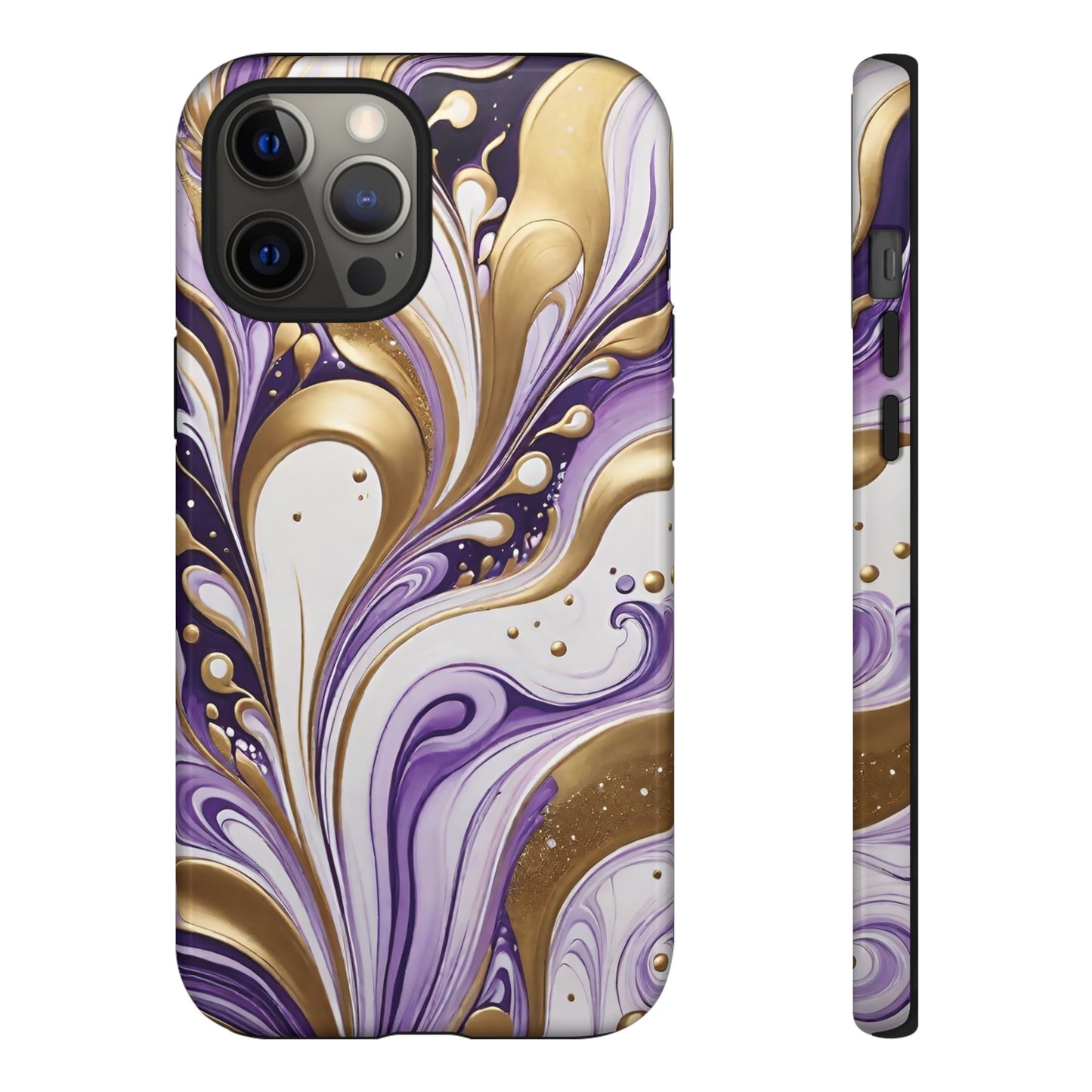 Purple and Gold Swirl 03