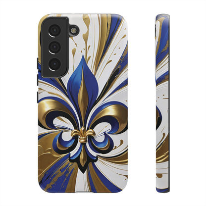 Blue and Gold Fleur-de-Lis 02