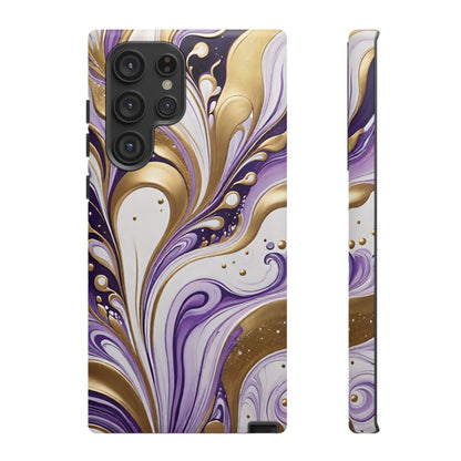 Purple and Gold Swirl 03