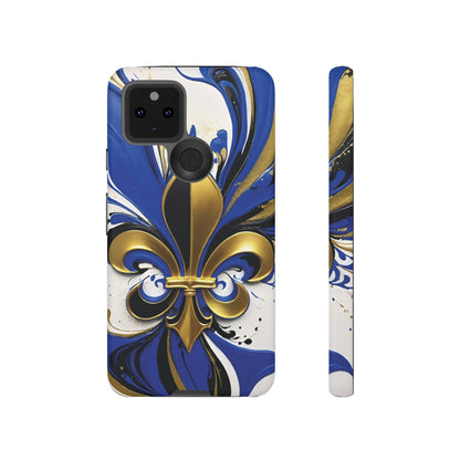 Blue and Gold Fleur-de-Lis 01