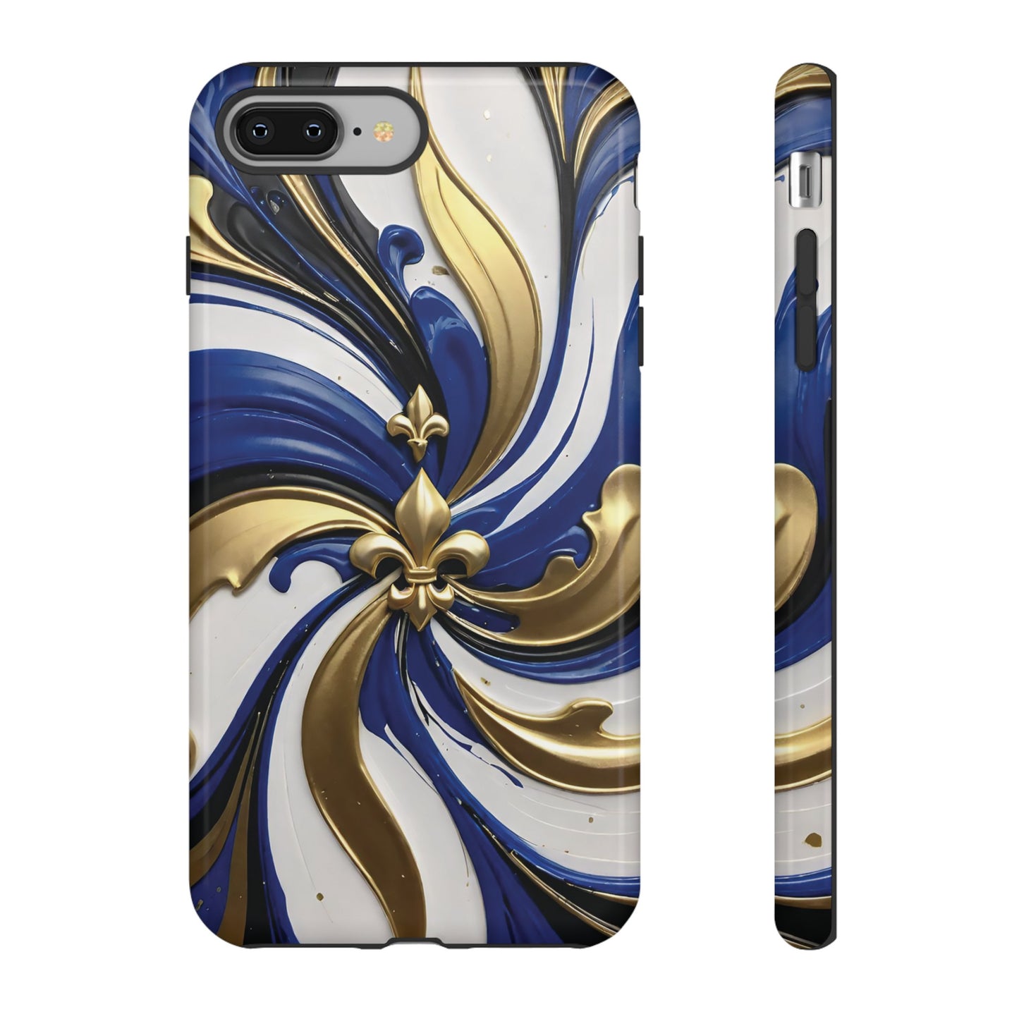 Blue and Gold Fleur-de-Lis 03