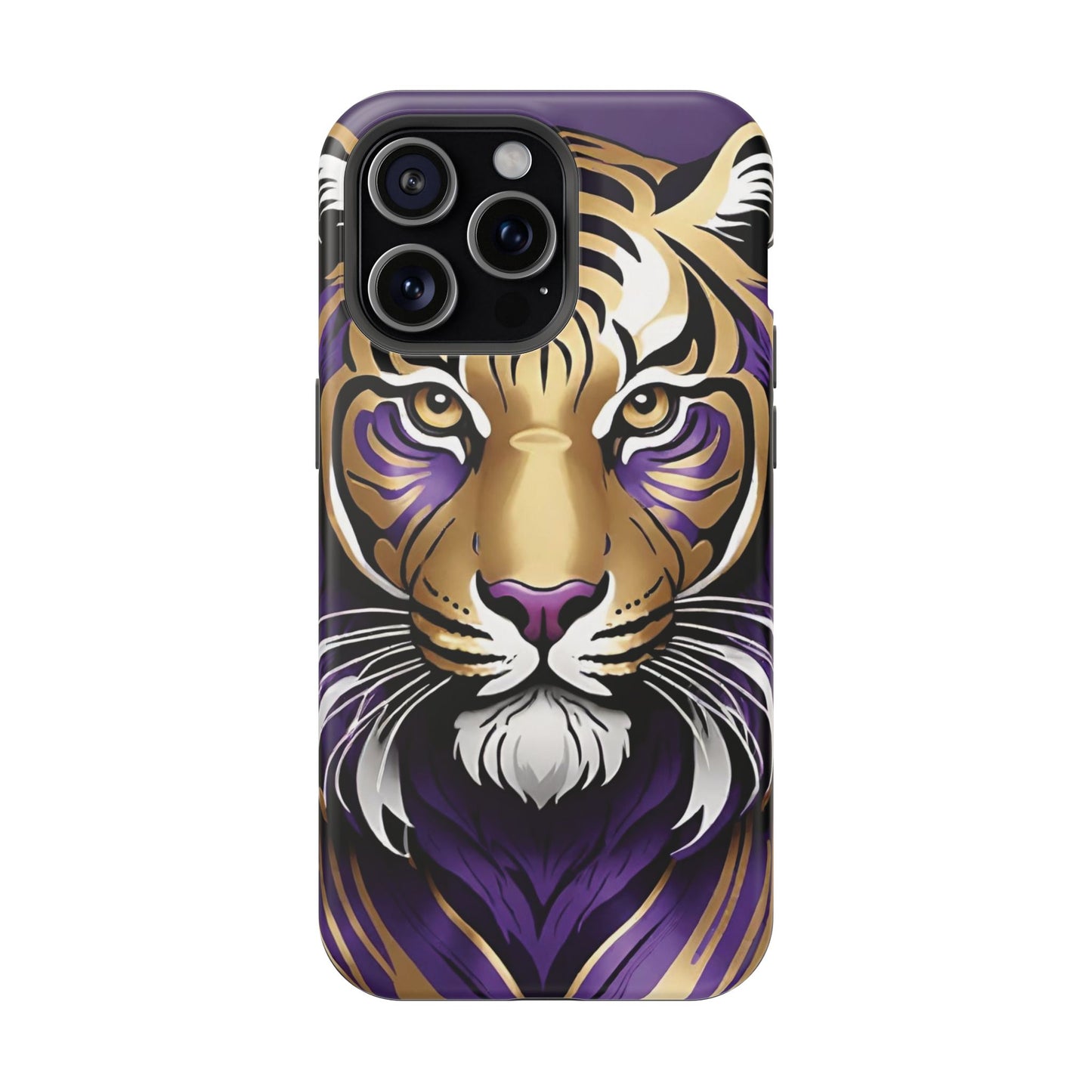 Purple and Gold Tiger Magnetic Tough Case