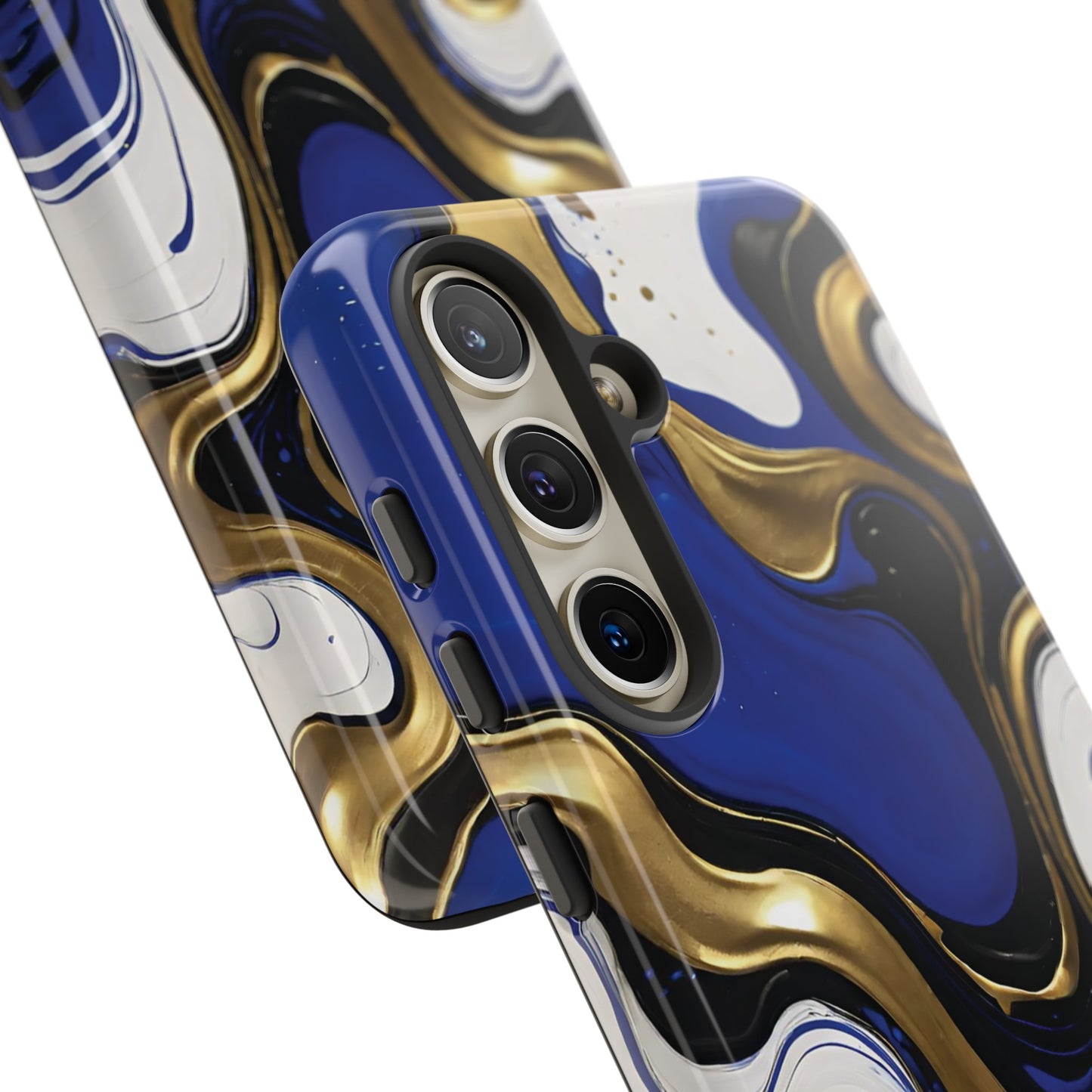 Blue and Gold Swirl 03