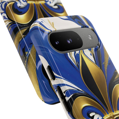 Blue and Gold Fleur-de-Lis 01