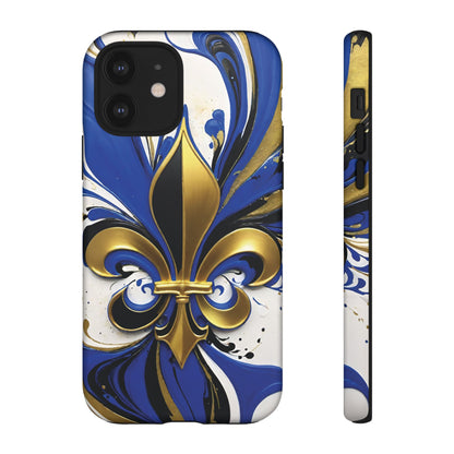 Blue and Gold Fleur-de-Lis 01