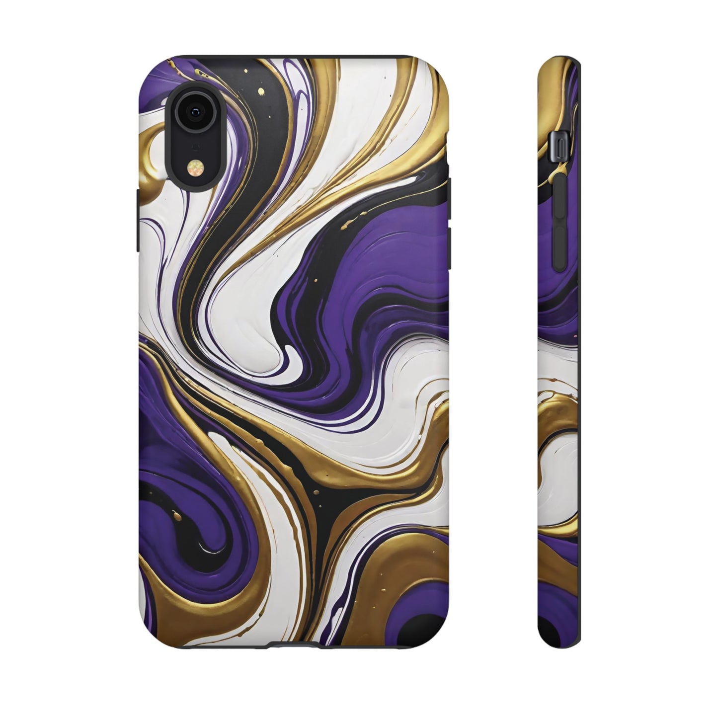 Purple and Gold Swirl 02