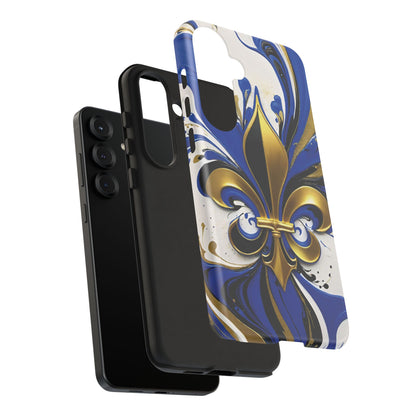 Blue and Gold Fleur-de-Lis 01