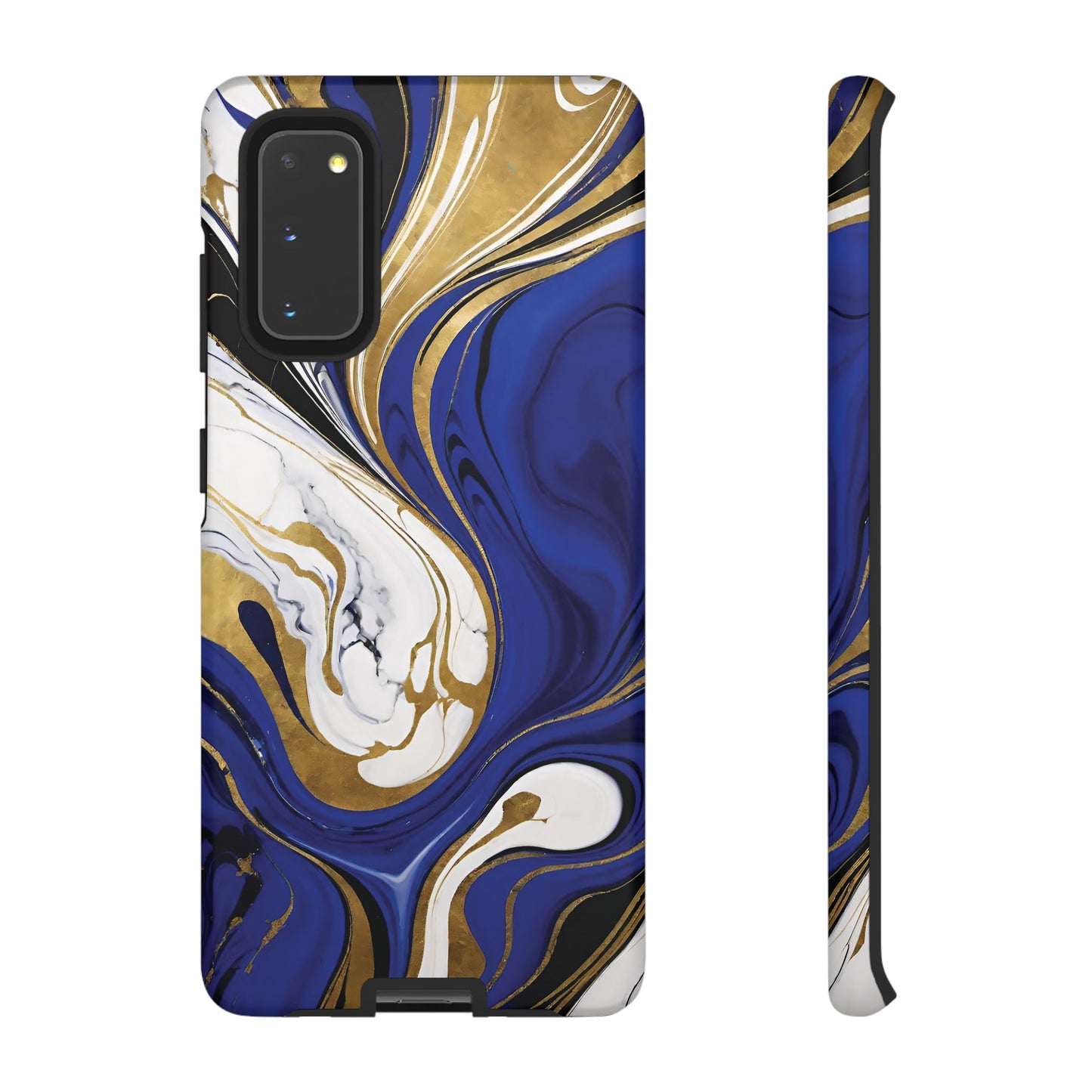 Blue and Gold Swirl 01