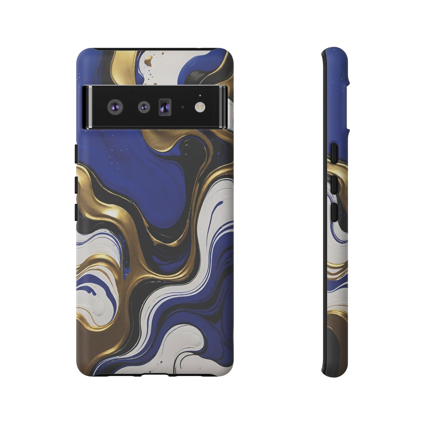 Blue and Gold Swirl 03