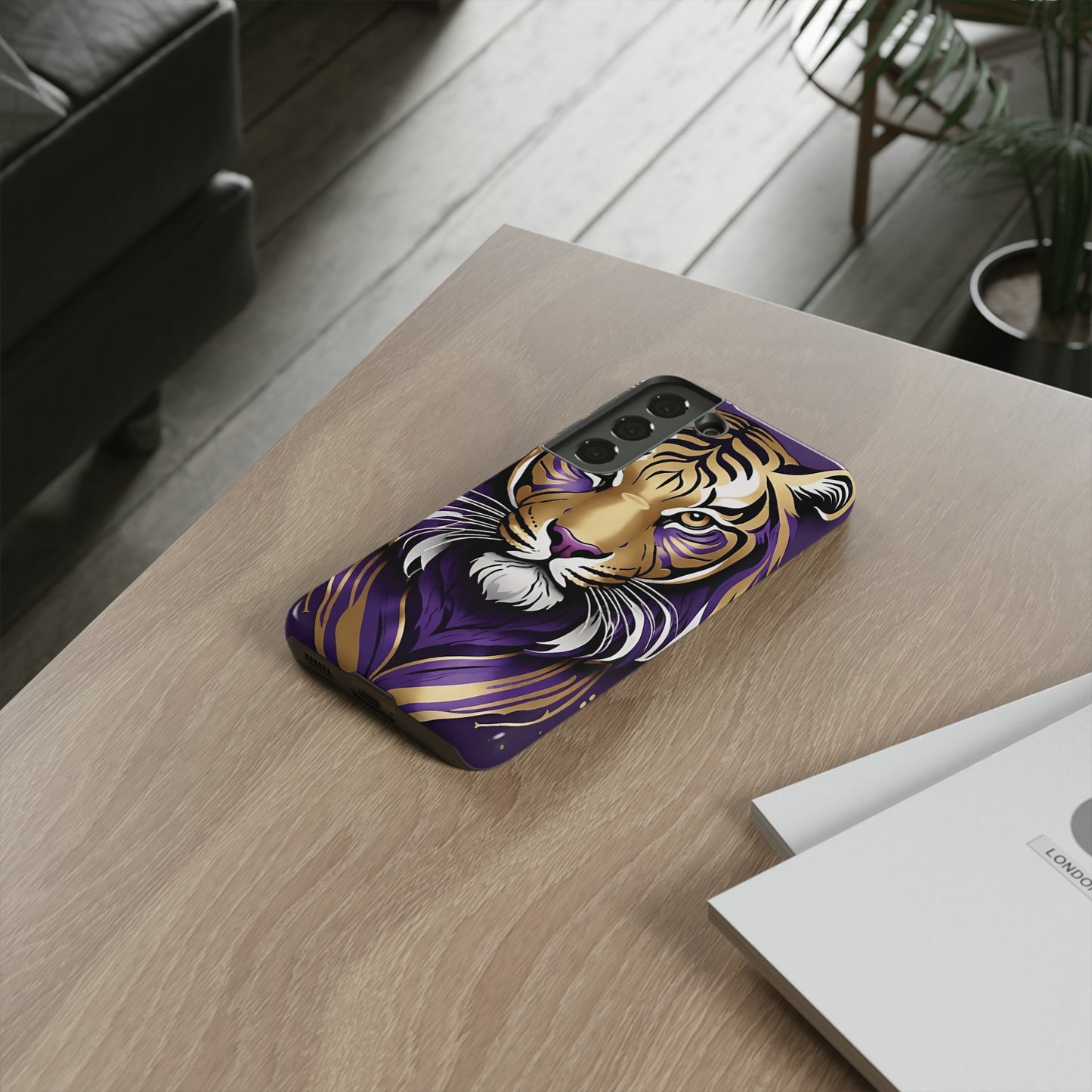 Purple and Gold Tiger