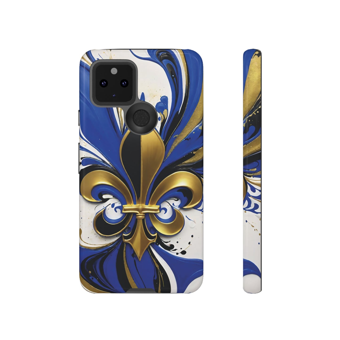 Blue and Gold Fleur-de-Lis 01