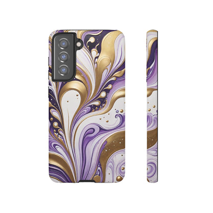 Purple and Gold Swirl 03