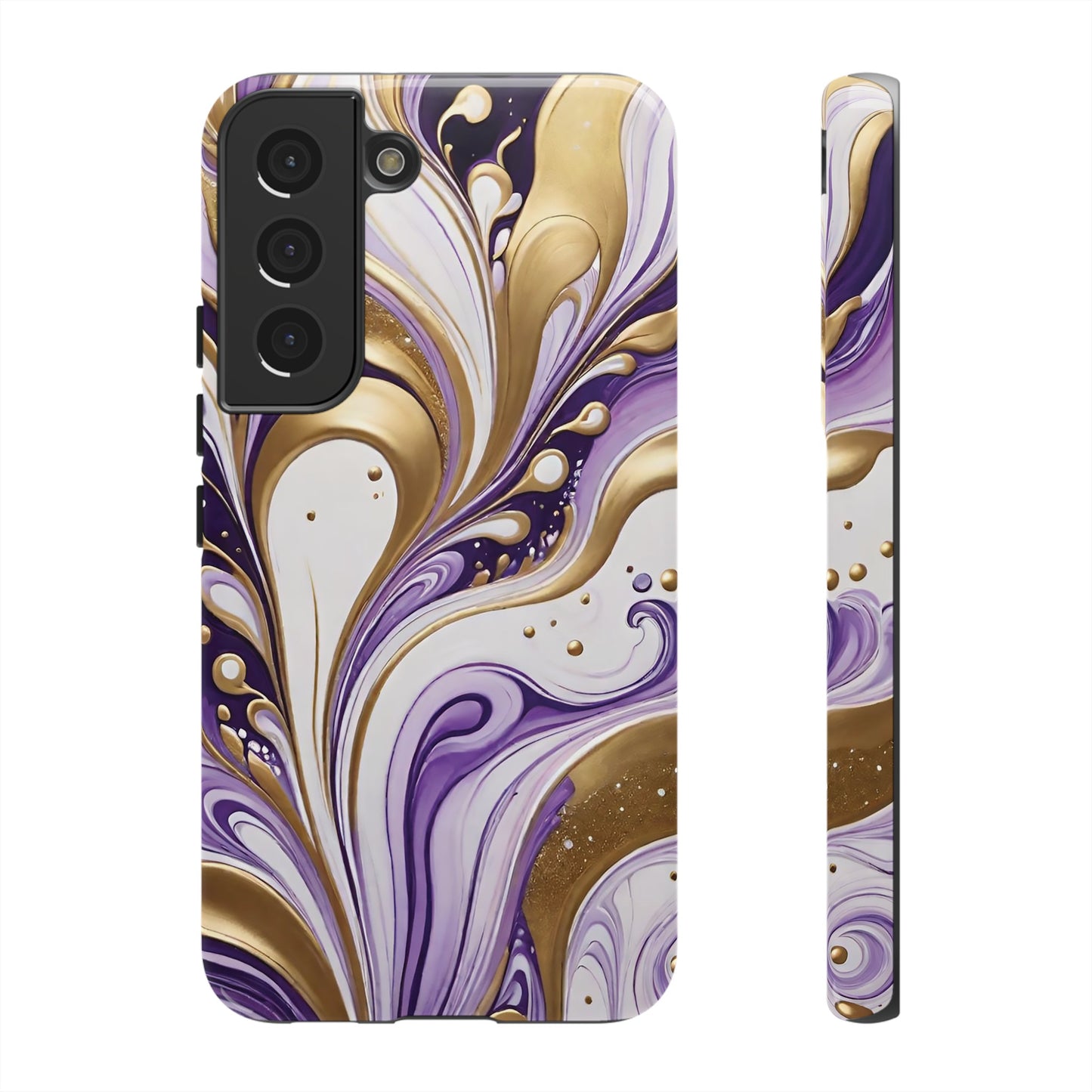 Purple and Gold Swirl 03