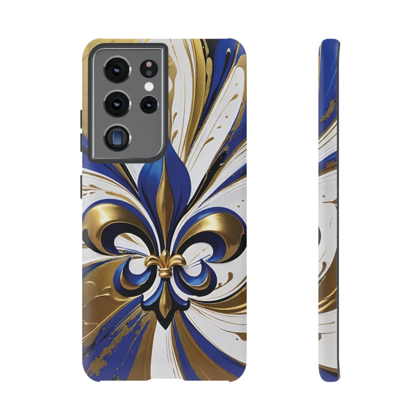 Blue and Gold Fleur-de-Lis 02