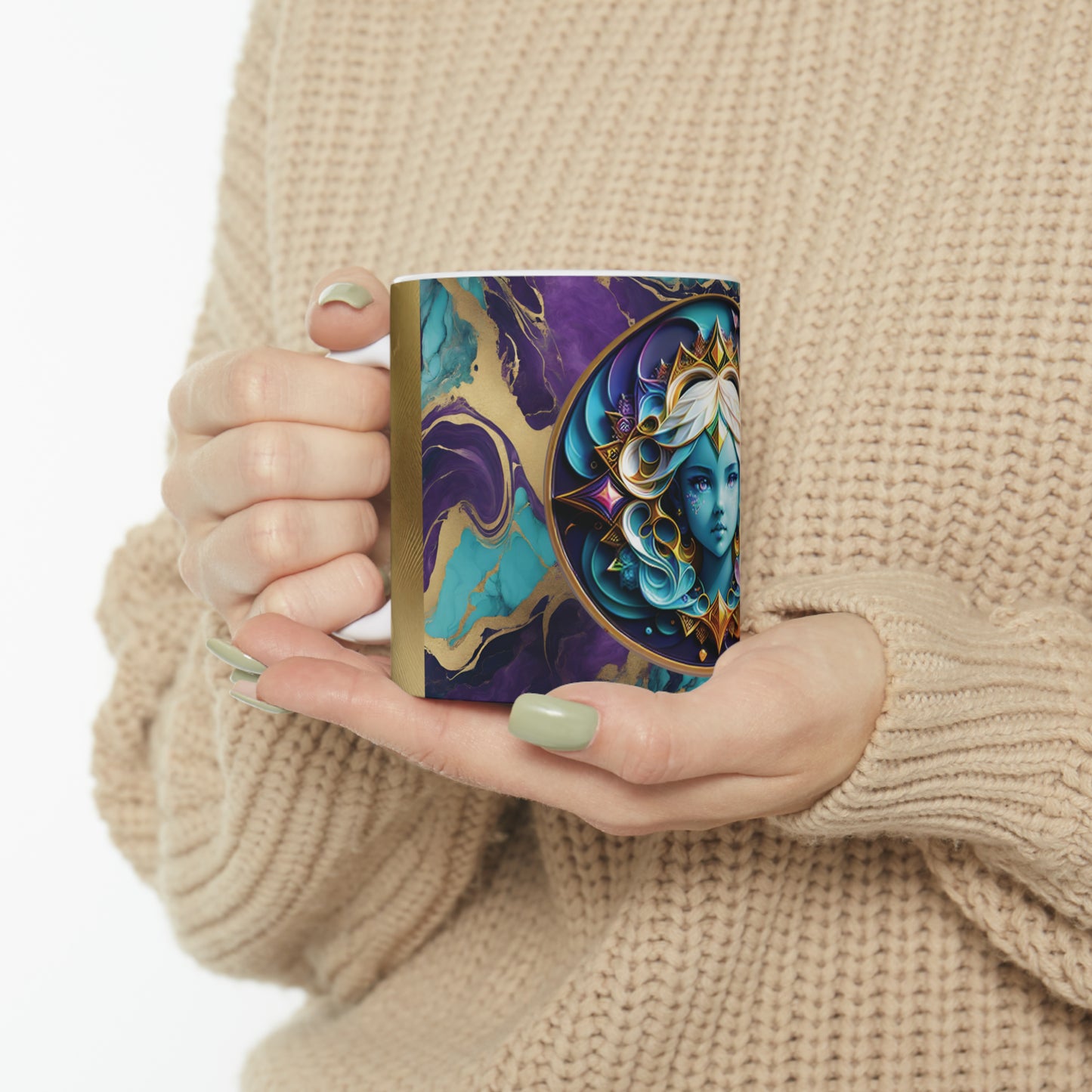 Rainbow Fairy Mug 02, 11oz - ShadowCrafts Studio