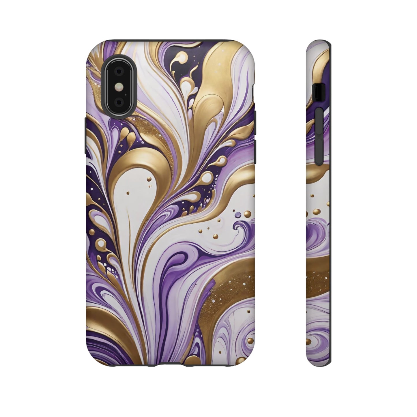 Purple and Gold Swirl 03