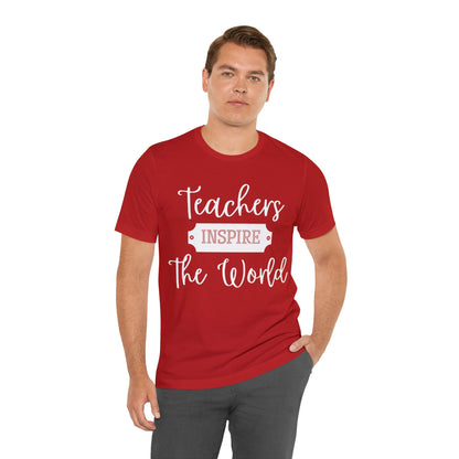 Teachers Inspire the World (Light Text) - ShadowCrafts Studio