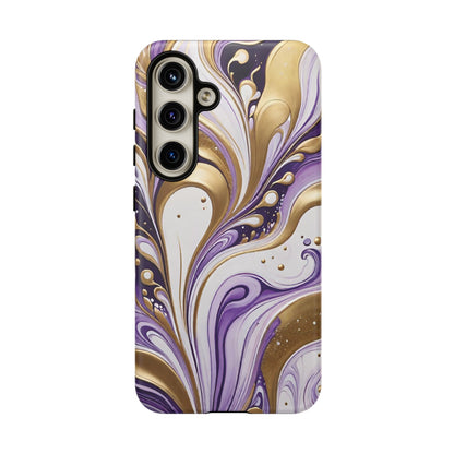 Purple and Gold Swirl 03