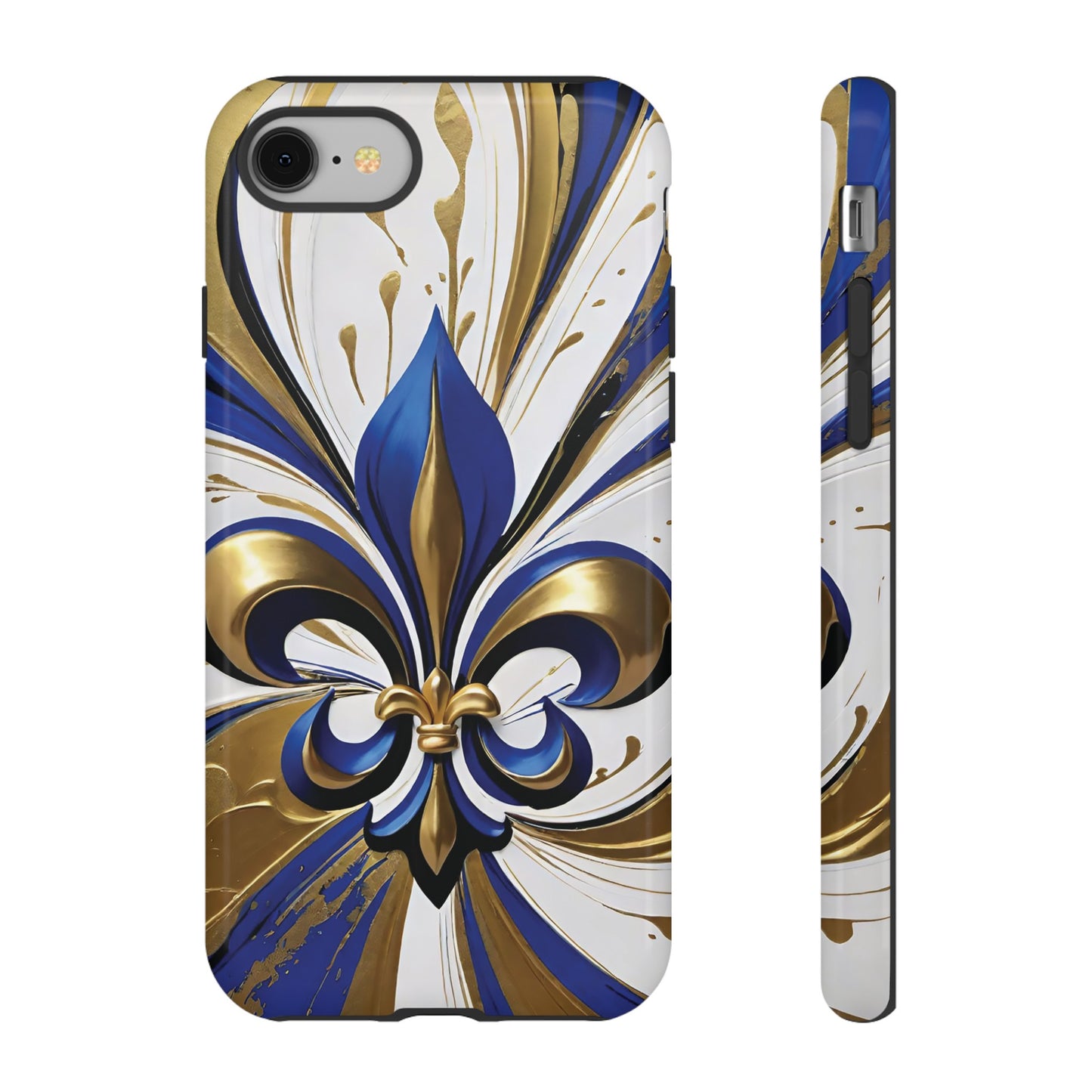 Blue and Gold Fleur-de-Lis 02