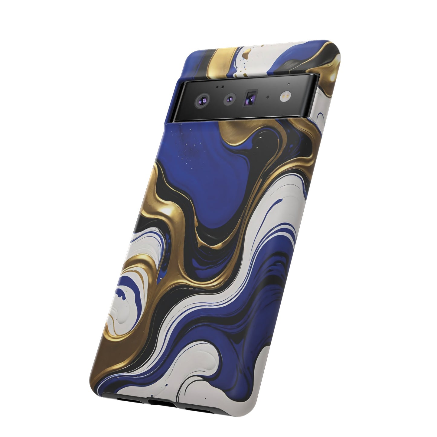 Blue and Gold Swirl 03