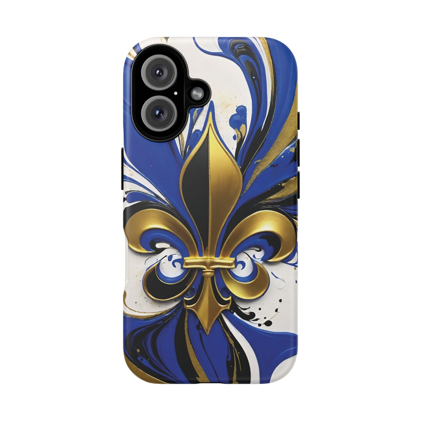 Blue and Gold Fleur-de-Lis 01