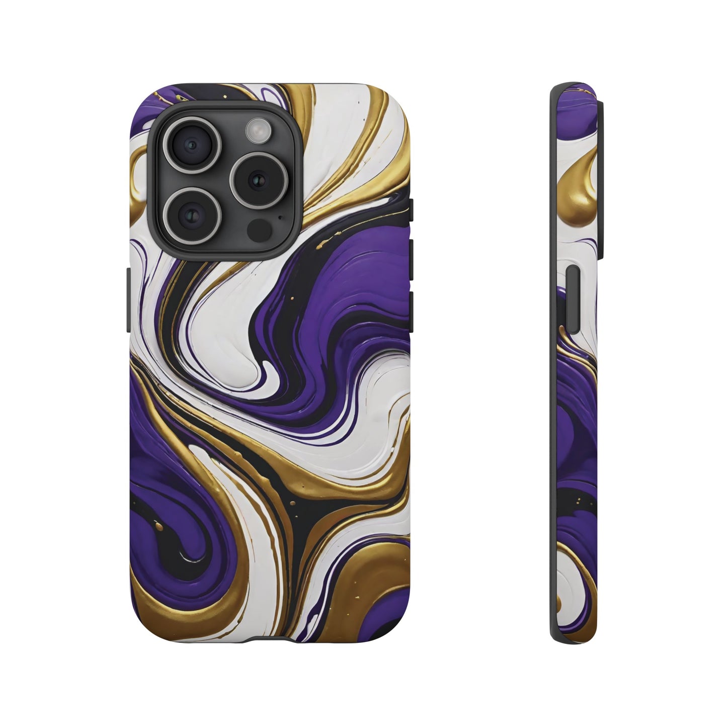 Purple and Gold Swirl 02