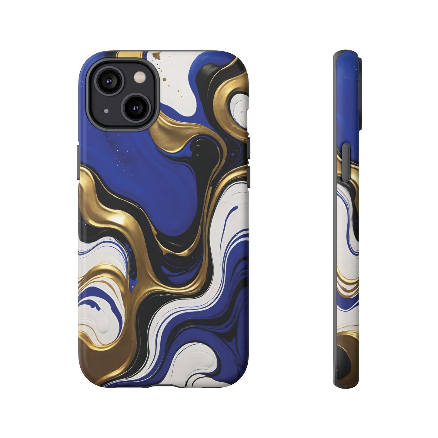 Blue and Gold Swirl 03