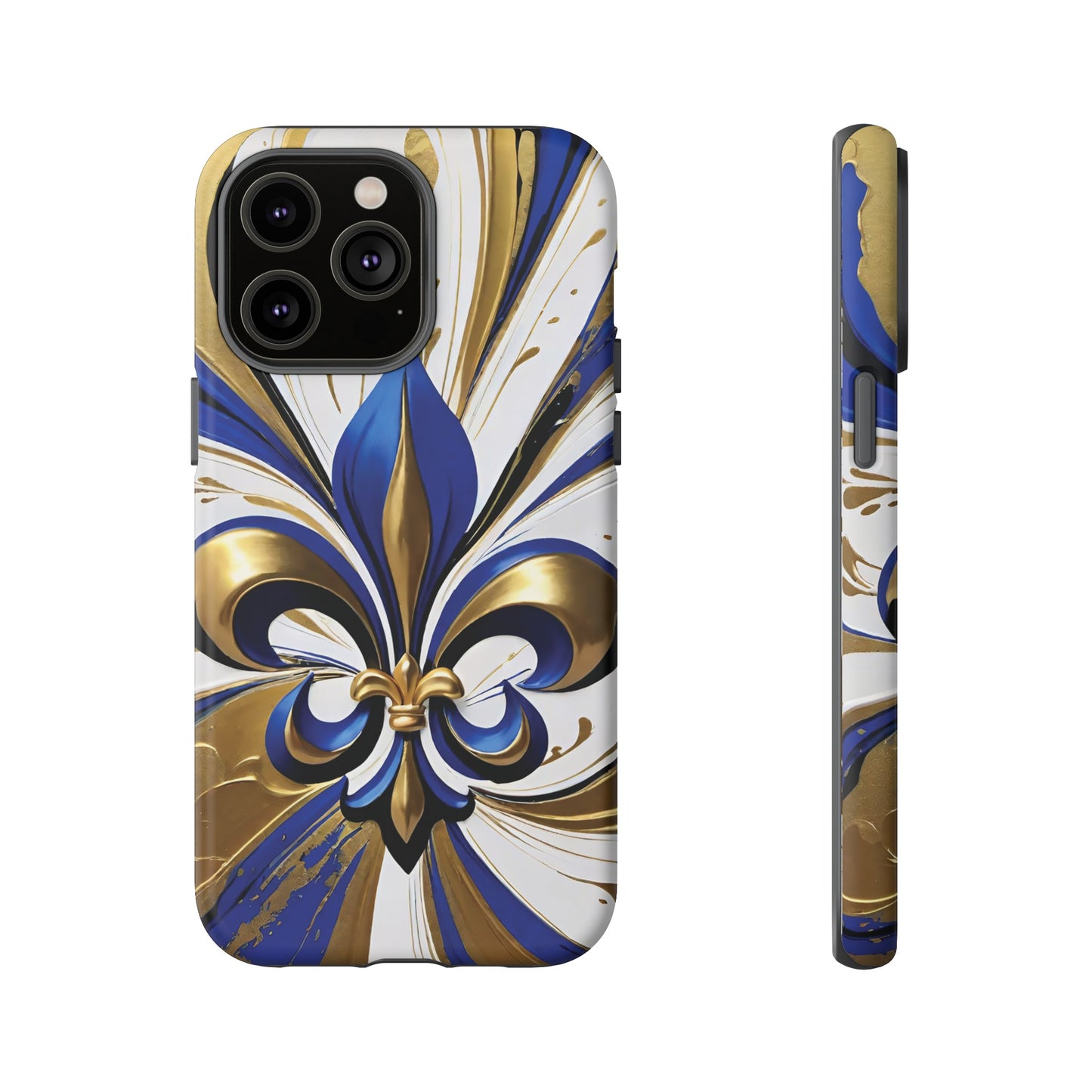 Blue and Gold Fleur-de-Lis 02