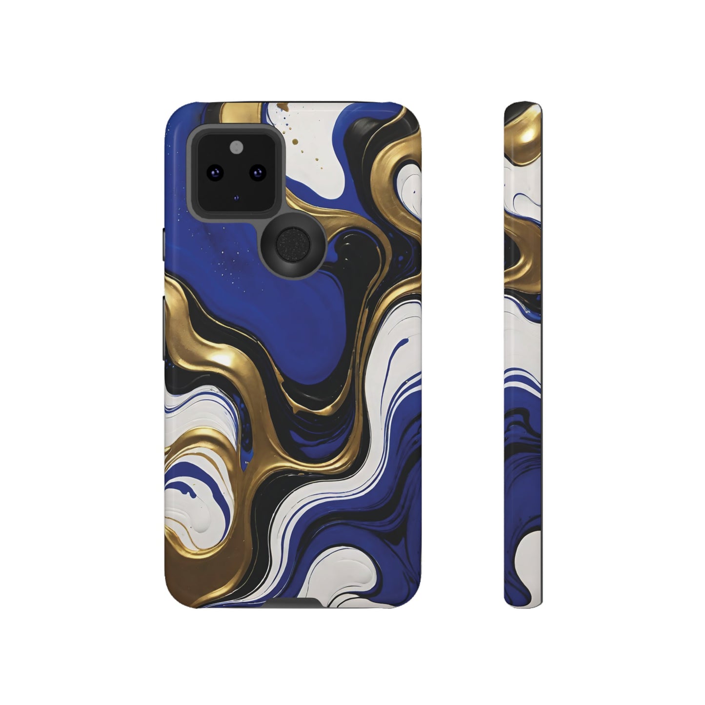 Blue and Gold Swirl 03