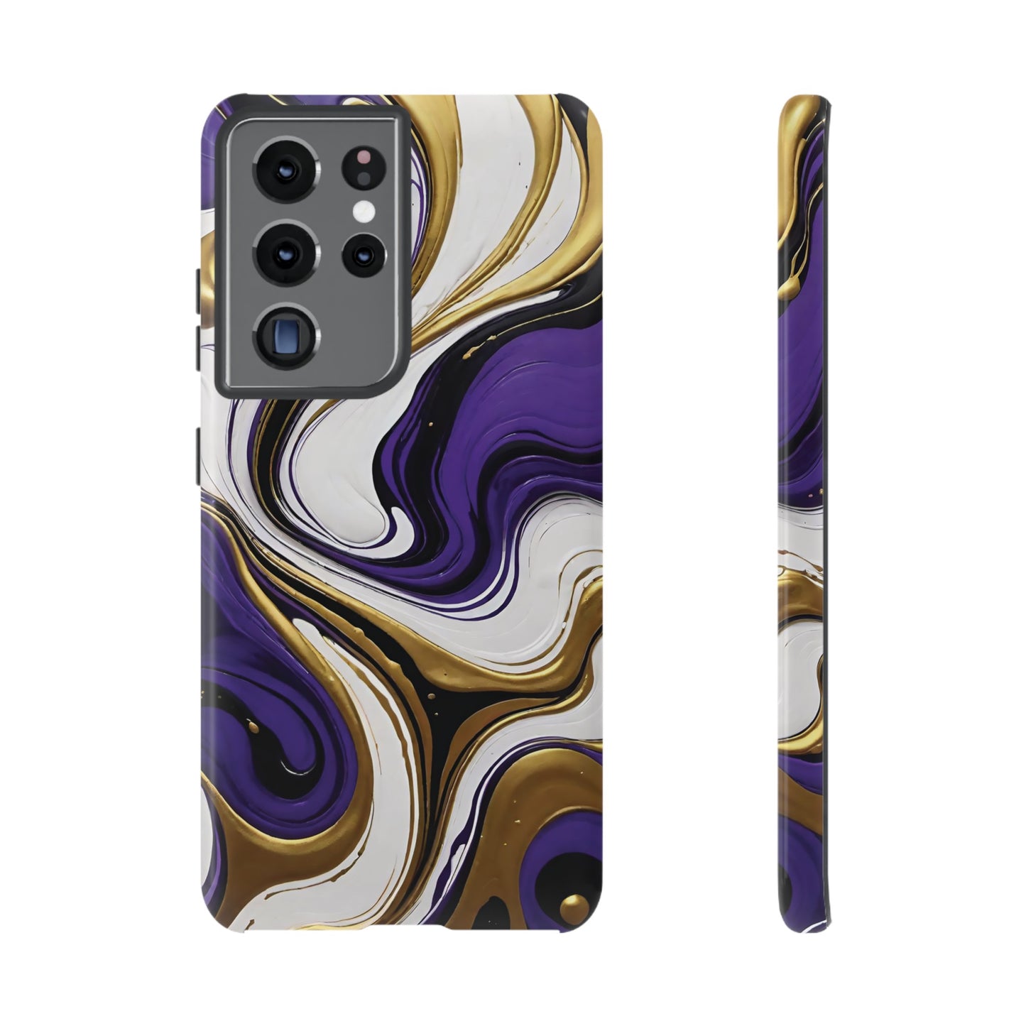 Purple and Gold Swirl 02