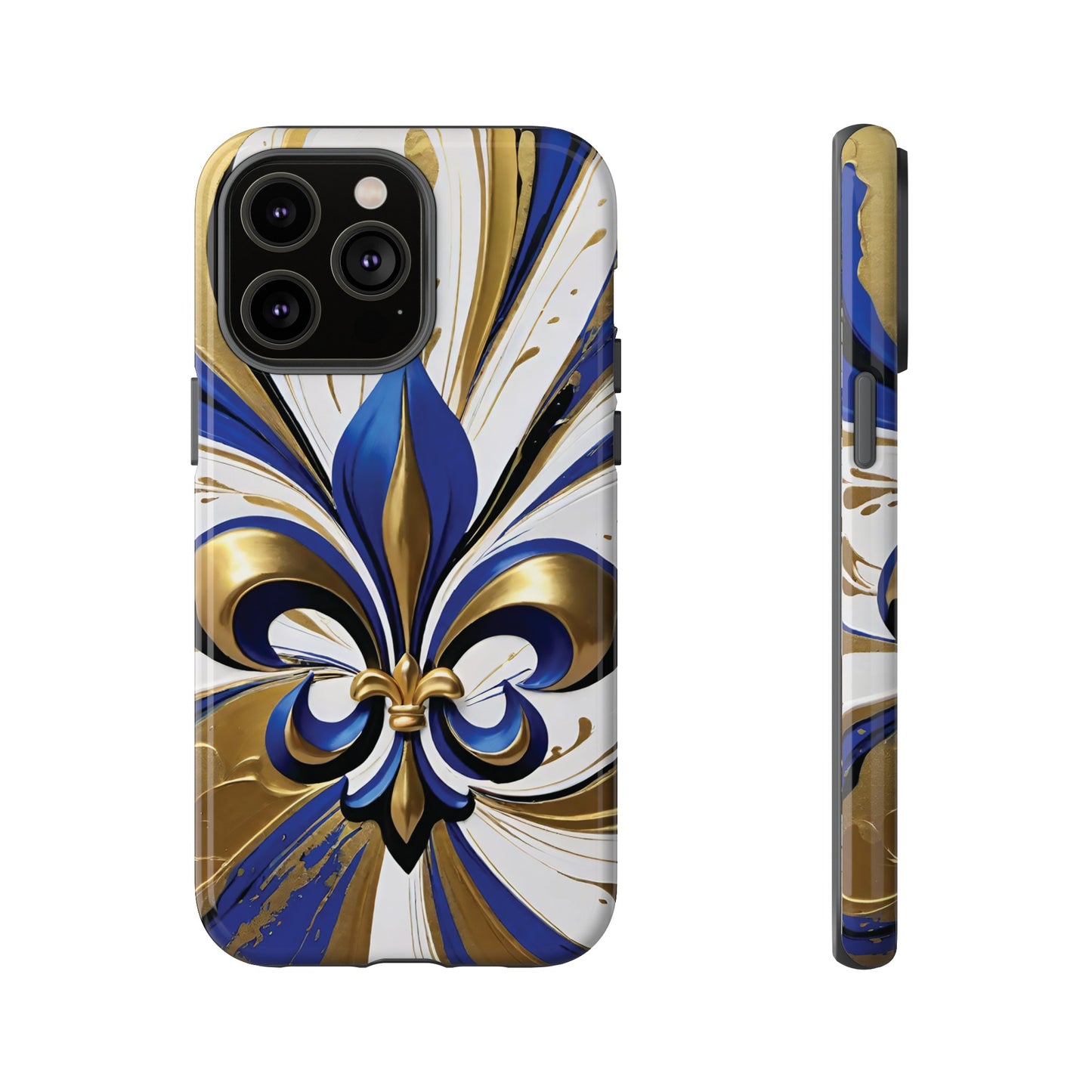 Blue and Gold Fleur-de-Lis 02