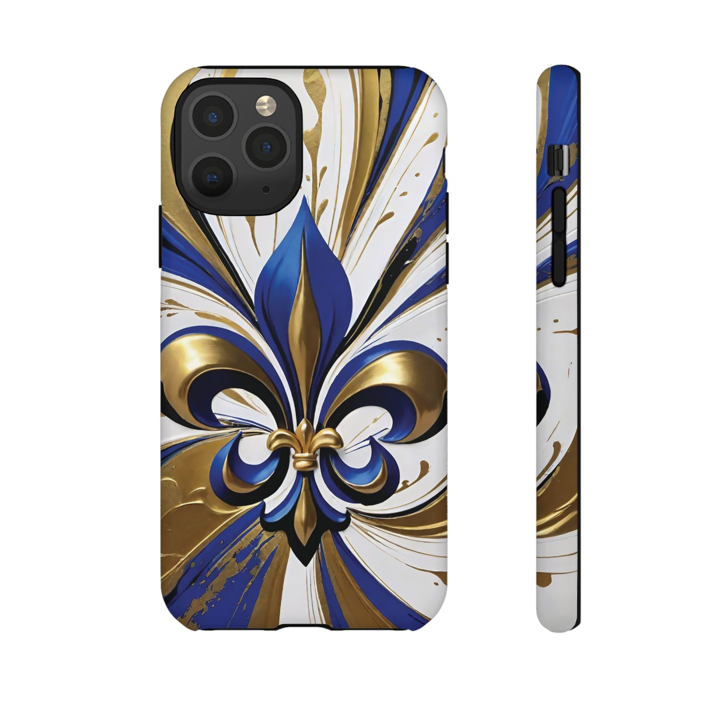 Blue and Gold Fleur-de-Lis 02