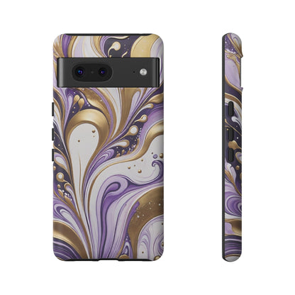 Purple and Gold Swirl 03