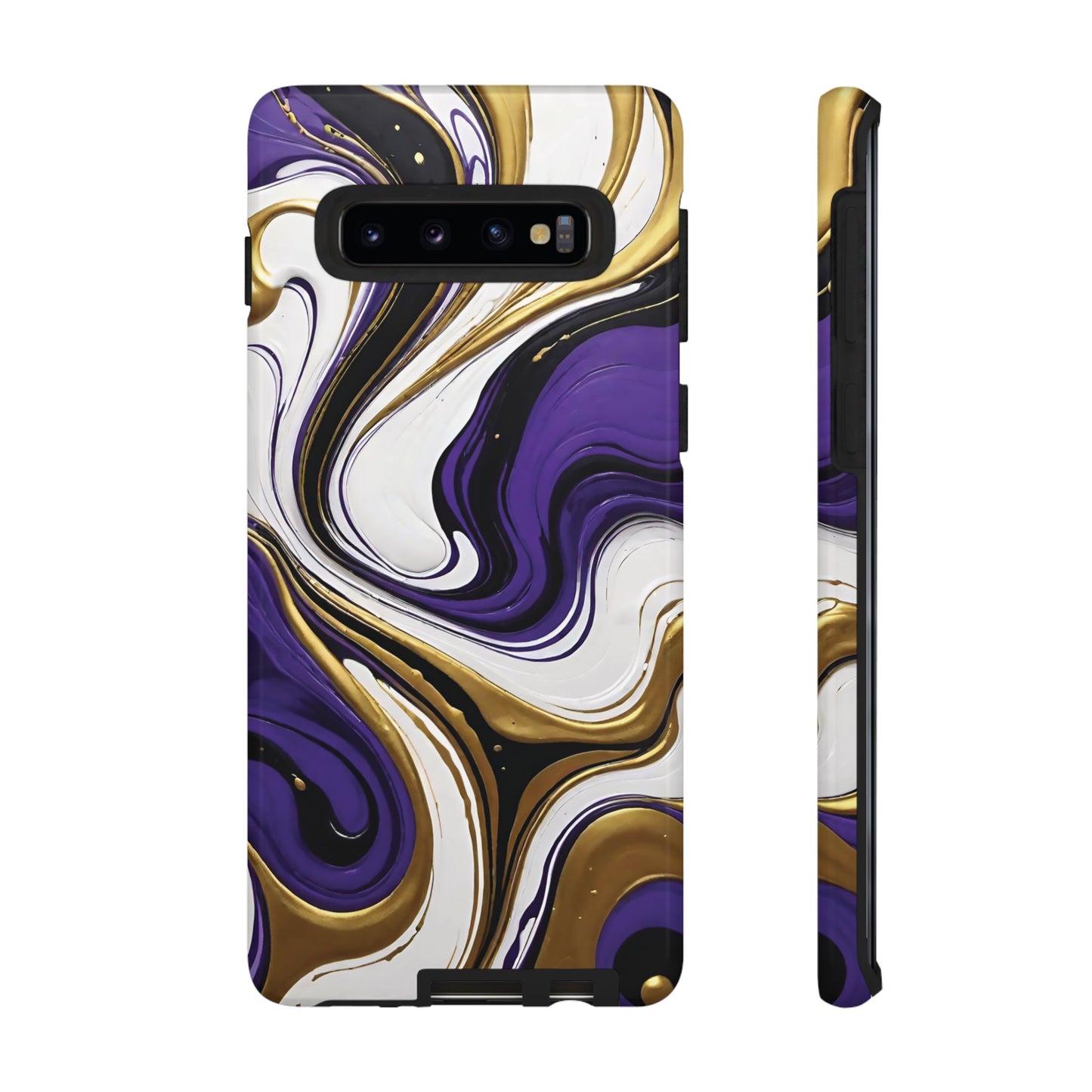 Purple and Gold Swirl 02