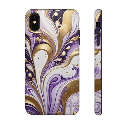 Purple and Gold Swirl 03