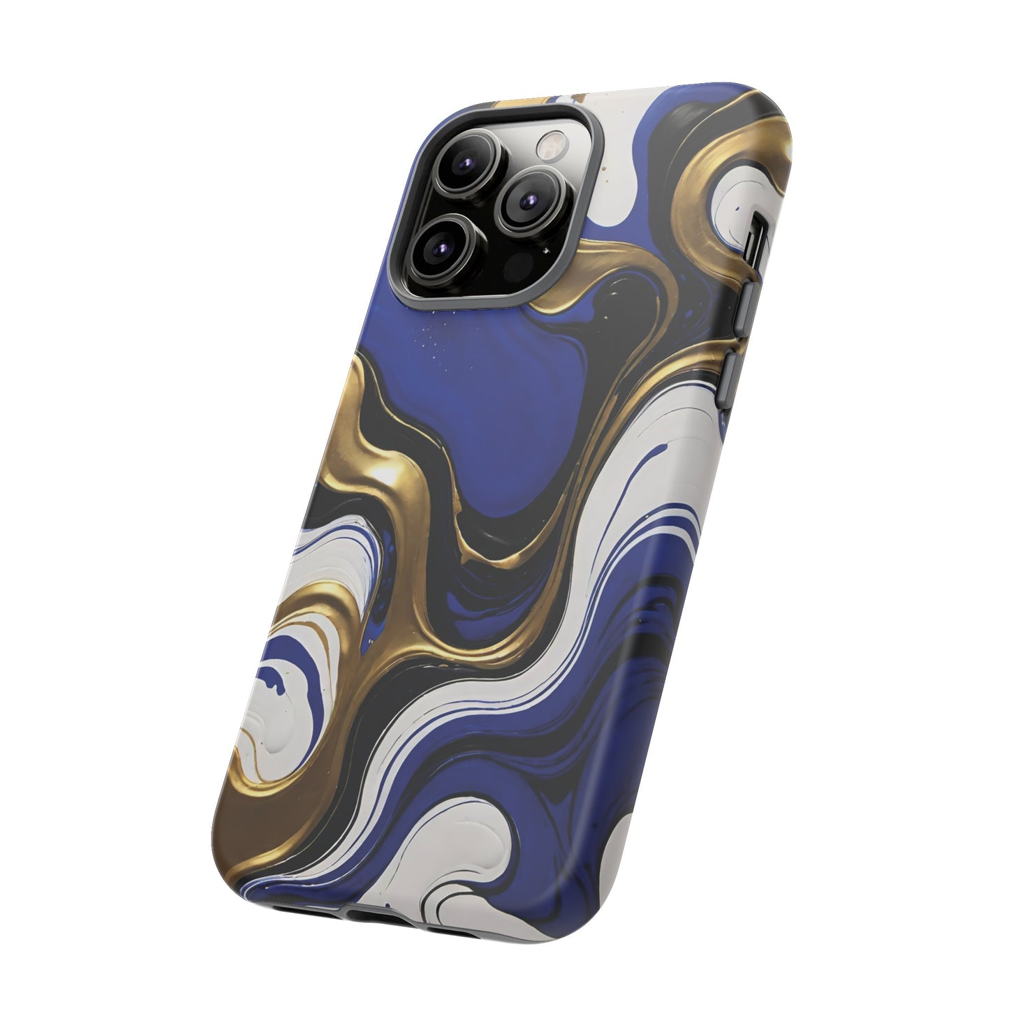 Blue and Gold Swirl 03